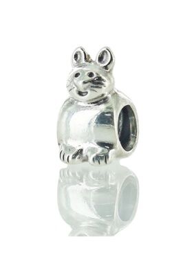 Pandora Silver Bunny Rabbit  Charm Bead